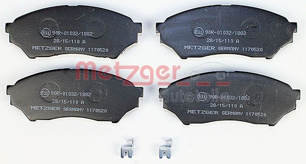 METZGER 1170520 Bremsbelagsatz, Scheibenbremse